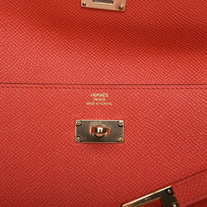 Hermes Epsom Kelly Longue Wallet Rose Jaipur 6 of 8