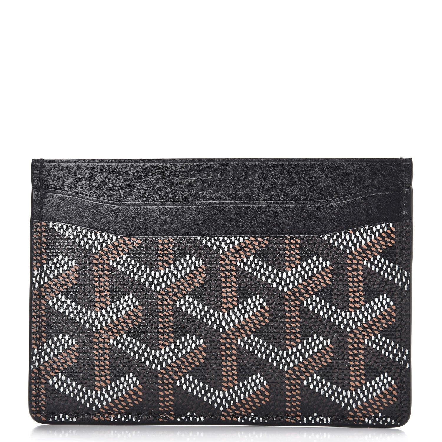 Goyard Goyardine Saint Sulpice Card Holder Black 1 of 7