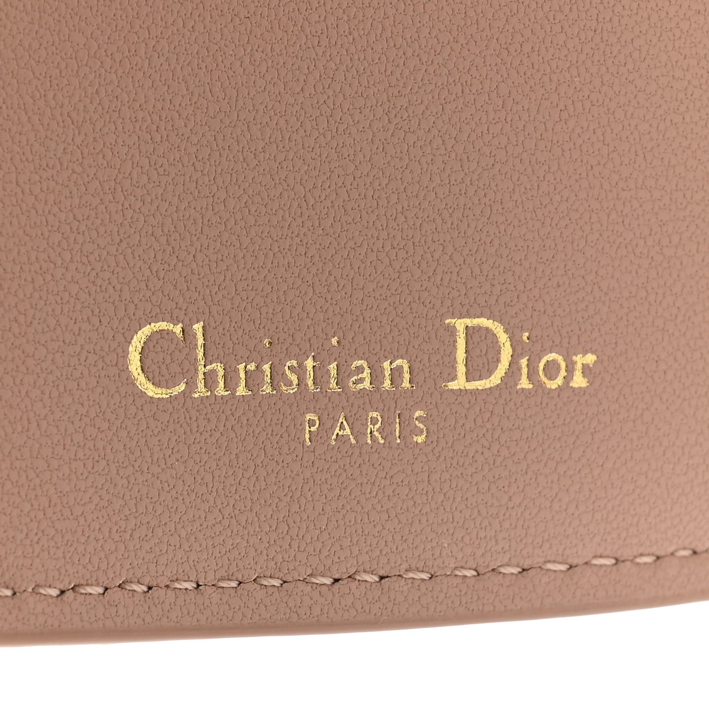 Grained Calfskin Supple Cannage Caro Dahlia Wallet Rose Des Vents