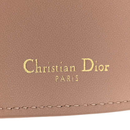 Christian Dior Grained Calfskin Supple Cannage Caro Dahlia Wallet Rose Des Vents 8 of 12