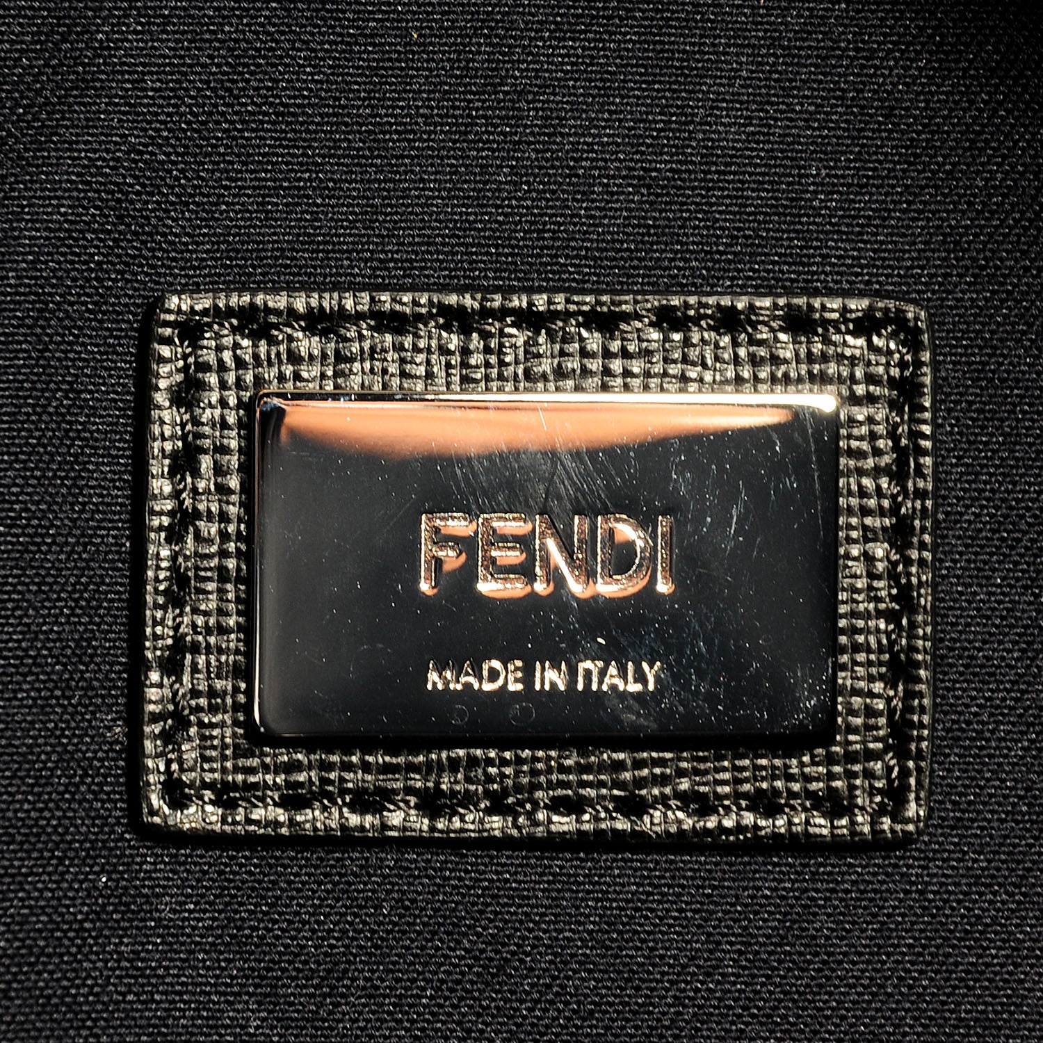 Fendi Vitello Elite Cuoio Monster Buggies Medium Roll Tote Mattone Black Multicolor Lavagna 6 of 9