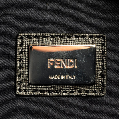 Fendi Vitello Elite Cuoio Monster Buggies Medium Roll Tote Mattone Black Multicolor Lavagna 6 of 9
