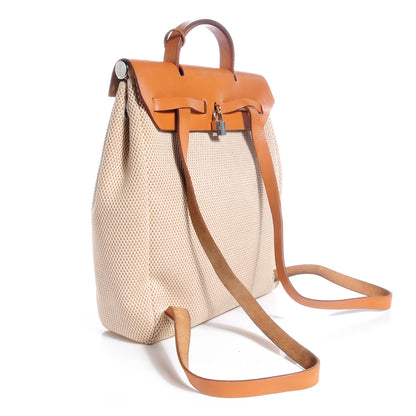 Hermes Toile Herbag Backpack GM Natural 3 of 8