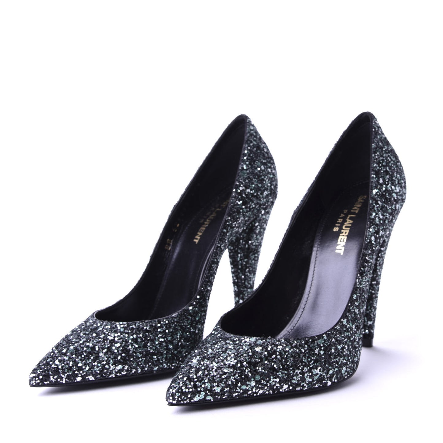 Calfskin Glitter Era Pump 37.5 Black