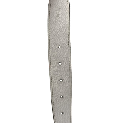 Hermes Box Togo 32mm H Belt 85 White Blue Jean 4 of 5