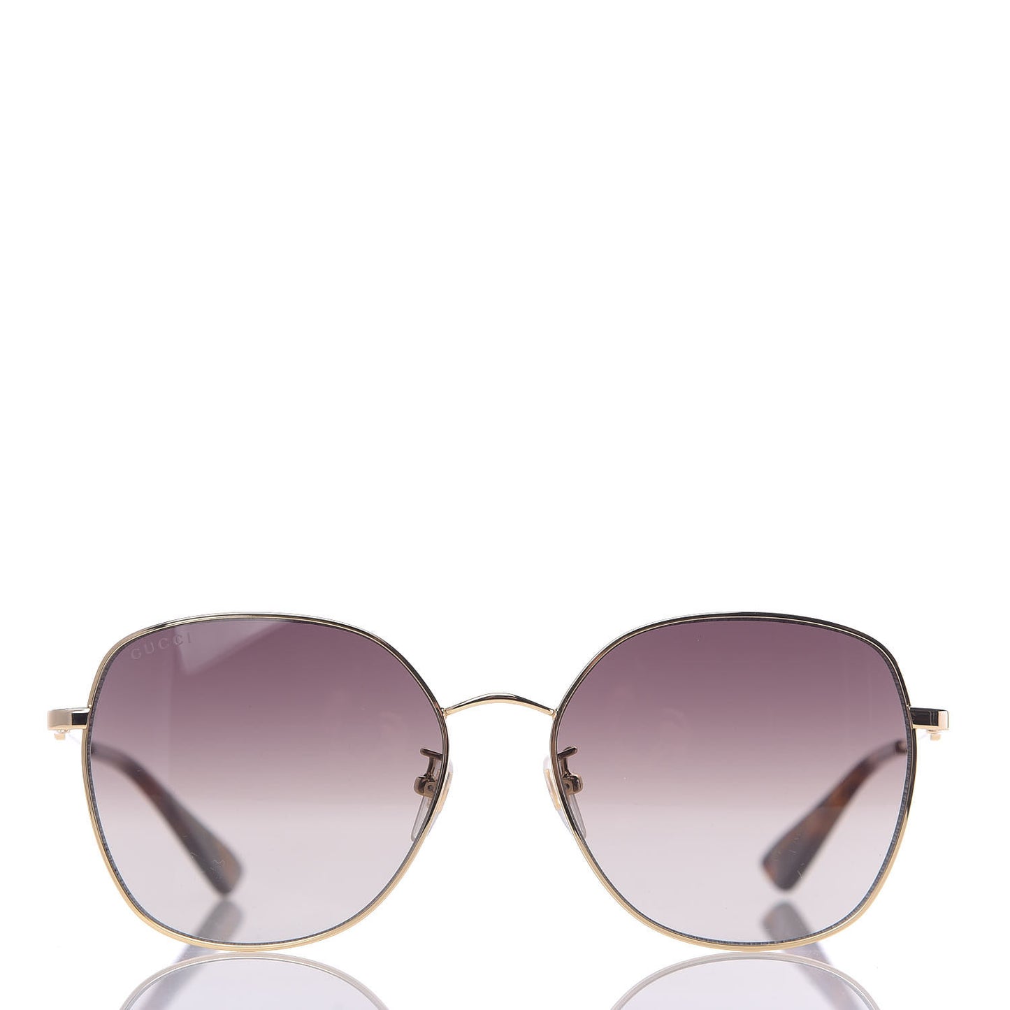 Metal Square Frame Sunglasses GG0415SK Gold
