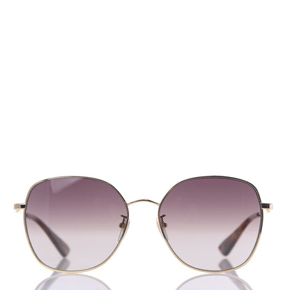 Gucci Metal Square Frame Sunglasses GG0415SK Gold 2 of 8