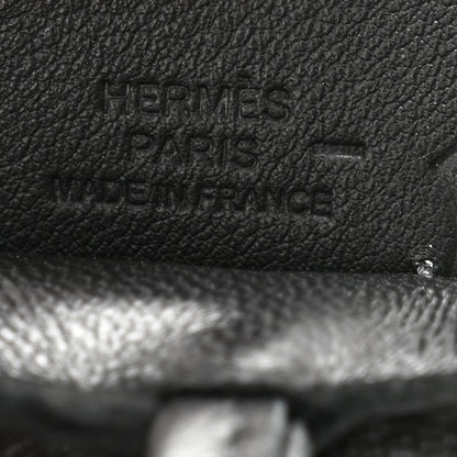 Hermes Milo Lambskin Lizard Touch Grigri Rodeo Pegase Horse Bag Charm PM So Black 3 of 5