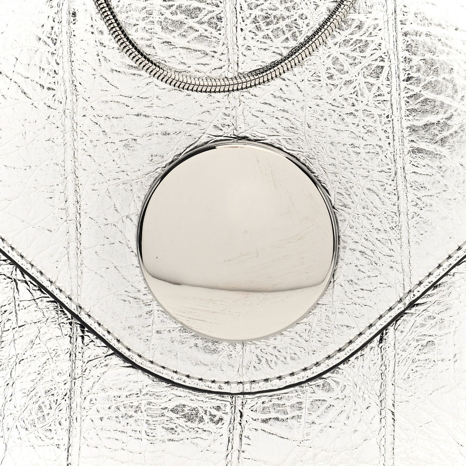 Khaite Metallic Eelskin Bobbi Bag Silver 7 of 9