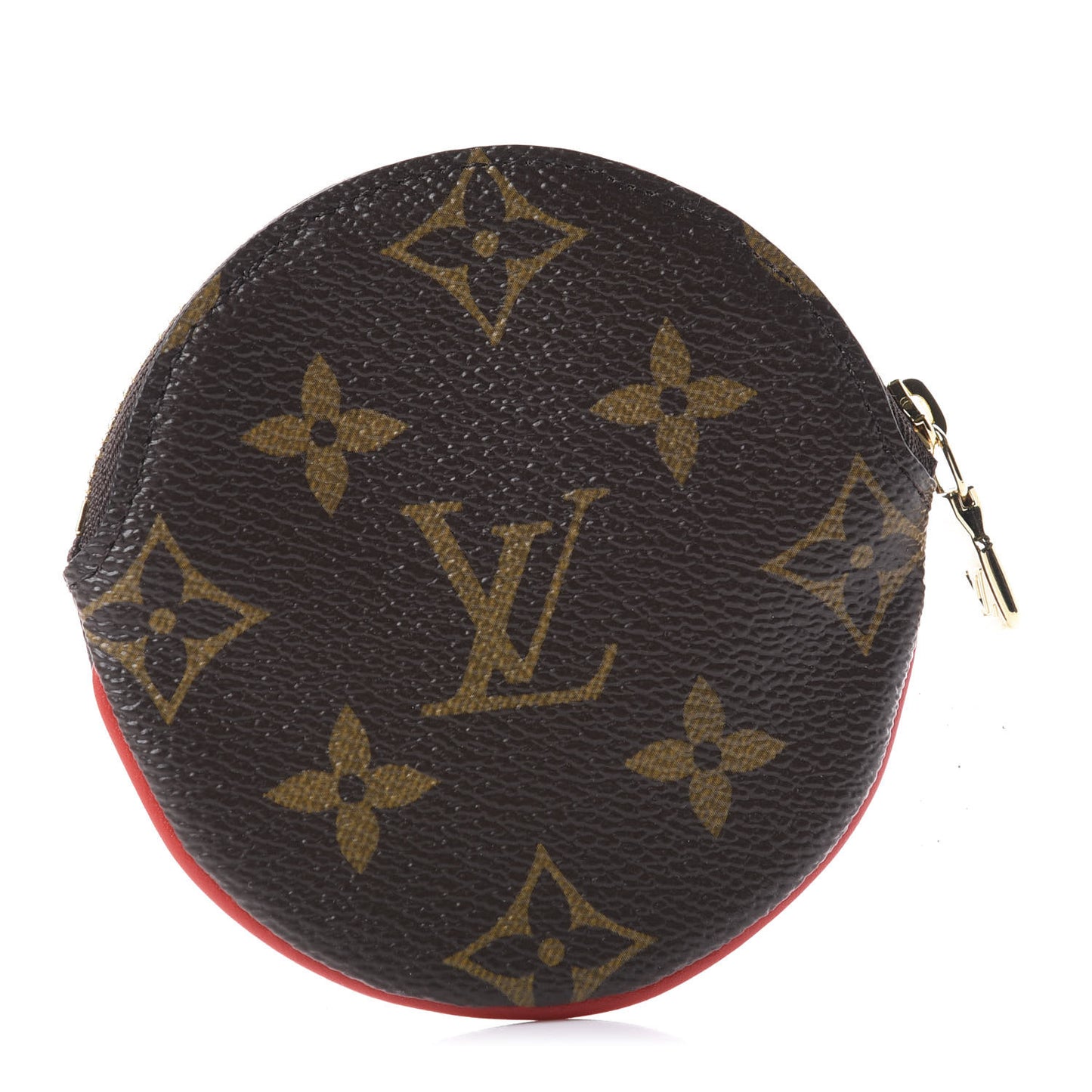 Monogram 2020 Christmas Animation Bumper Cars Round Coin Purse Coquelicot
