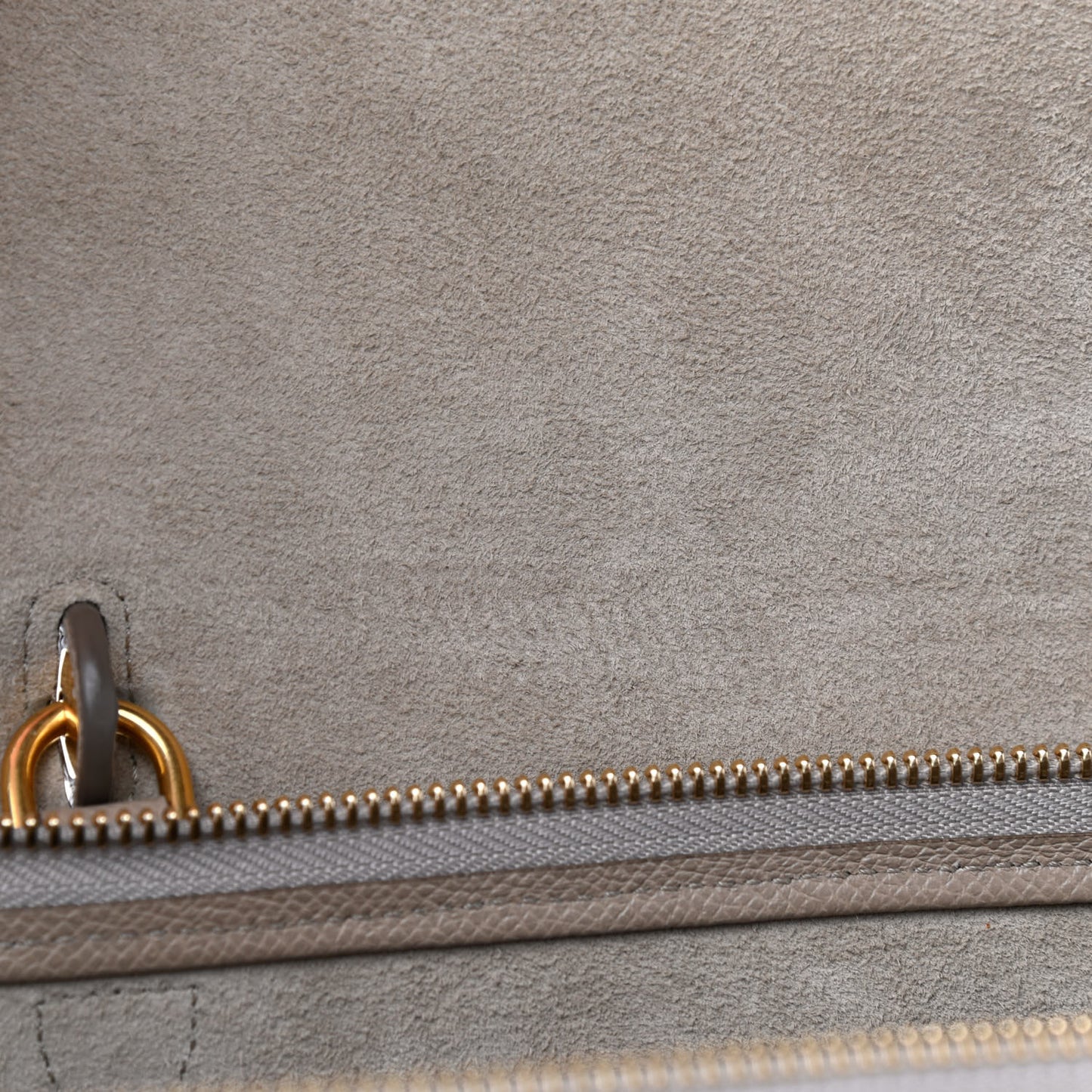 Grained Calfskin Mini Belt Bag Light Taupe