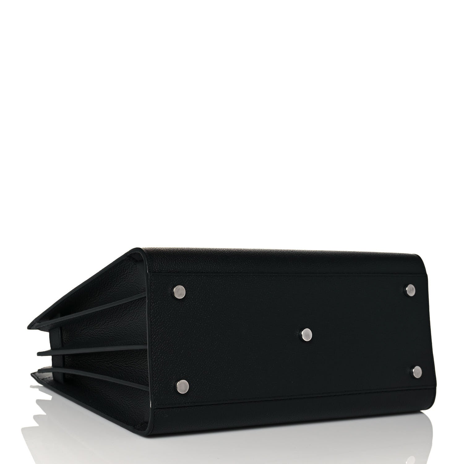 Saint Laurent Grained Calfskin Small Sac De Jour Black 4 of 14
