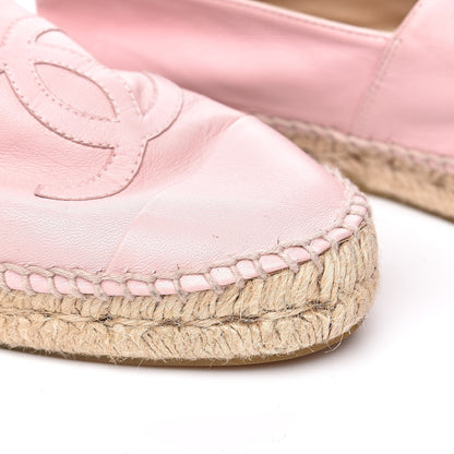 Chanel Lambskin CC Espadrilles 39 Light Pink 9 of 11