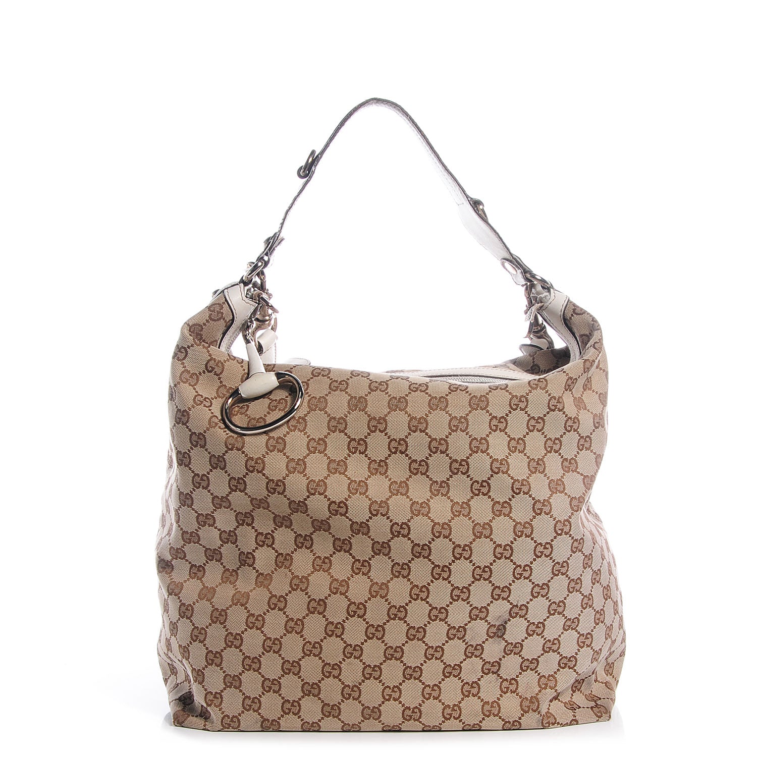 Gucci Monogram Icon Bit Large Hobo Off White 1 of 7