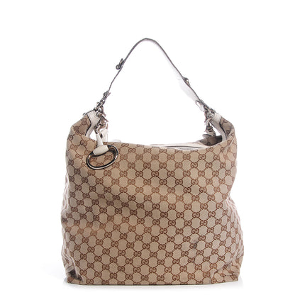 Gucci Monogram Icon Bit Large Hobo Off White 1 of 7