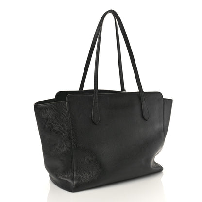 Gucci Pebbled Calfskin Medium Swing Tote Black 3 of 15