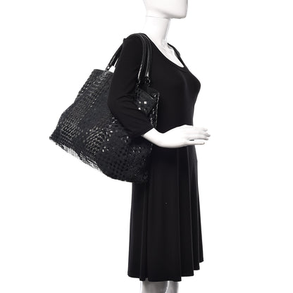 Bottega Veneta Intrecciato Rugiada Vintaga Shopper Black 2 of 10