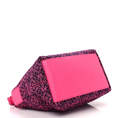 Loewe Jacquard Anagram Calfskin Small Cubi Bag Pink 4 of 8