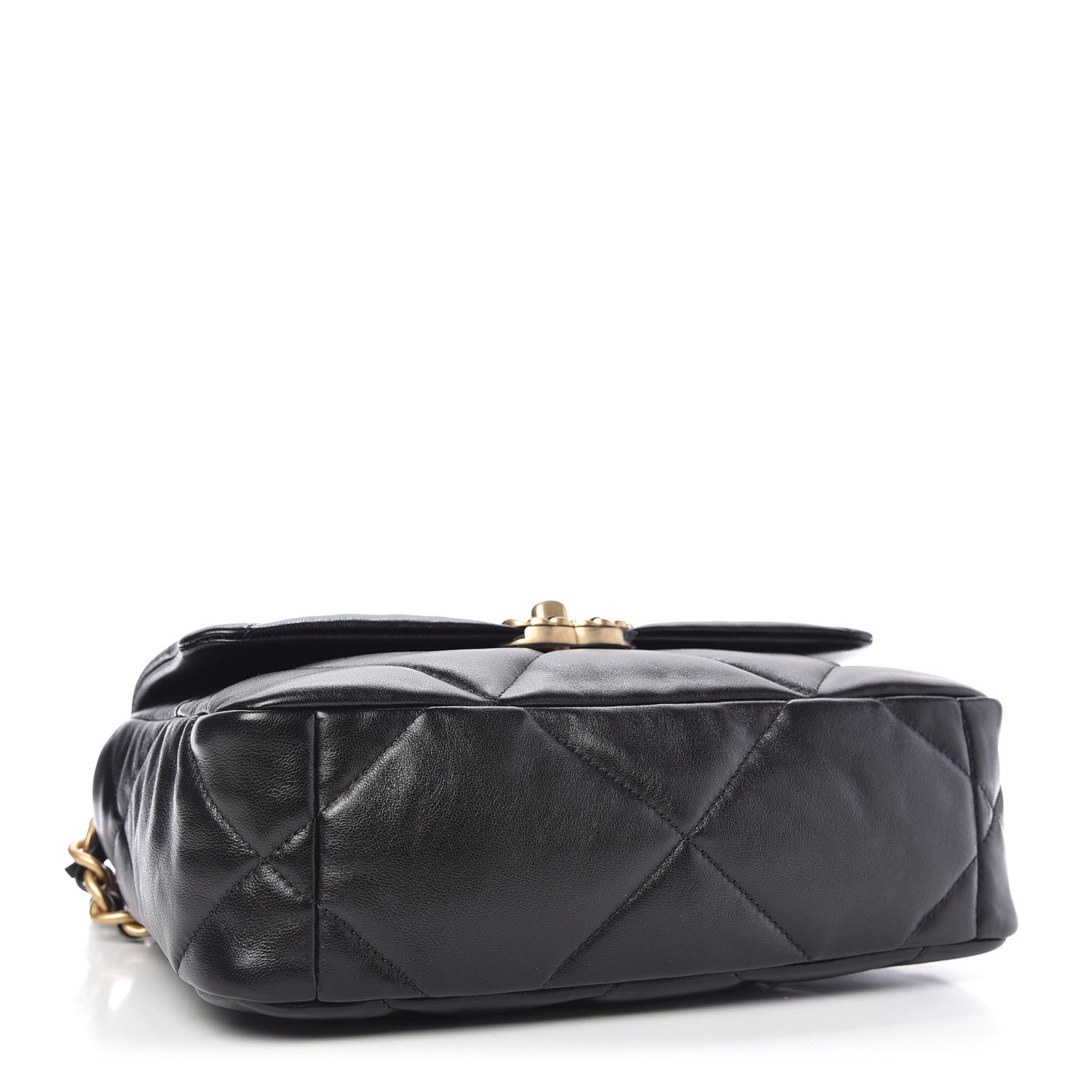 Chanel Lambskin Quilted Medium 19 Flap Black 4 of 11