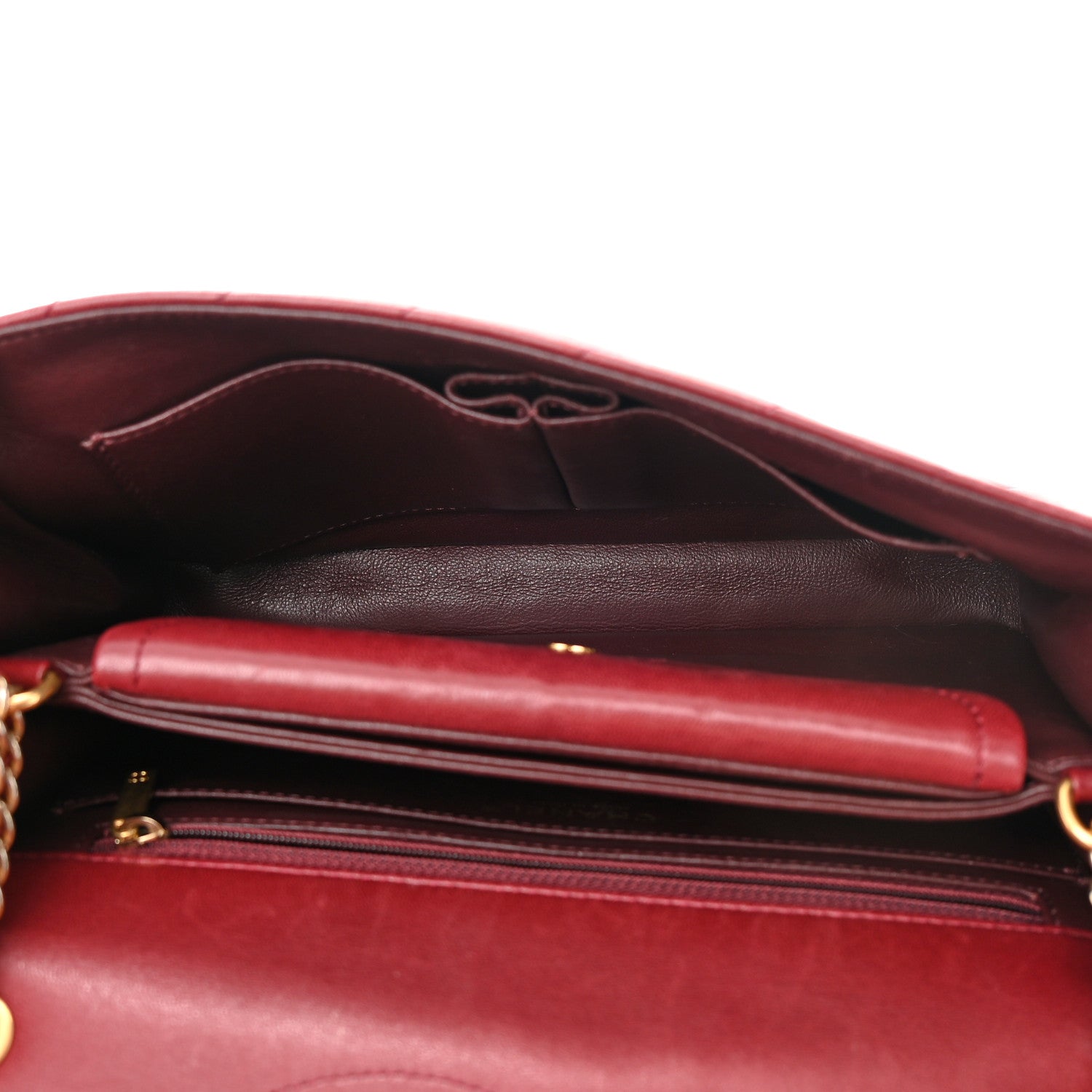 Chanel Lambskin Quilted Jumbo Coco Vintage Flap Burgundy 6 of 22