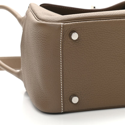 Hermes Taurillon Clemence Lindy 26 Etoupe 8 of 9