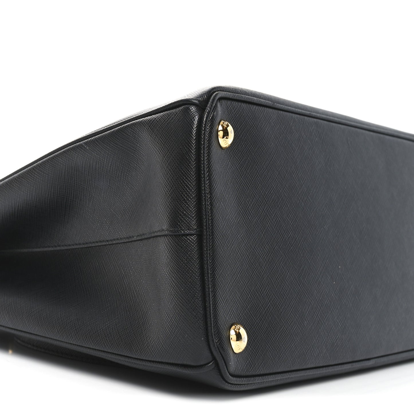 Saffiano Lux Large Galleria Double Zip Tote Black