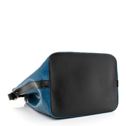 Louis Vuitton Epi Petit Bi-Color Noe Bleu Toledo Black 4 of 12