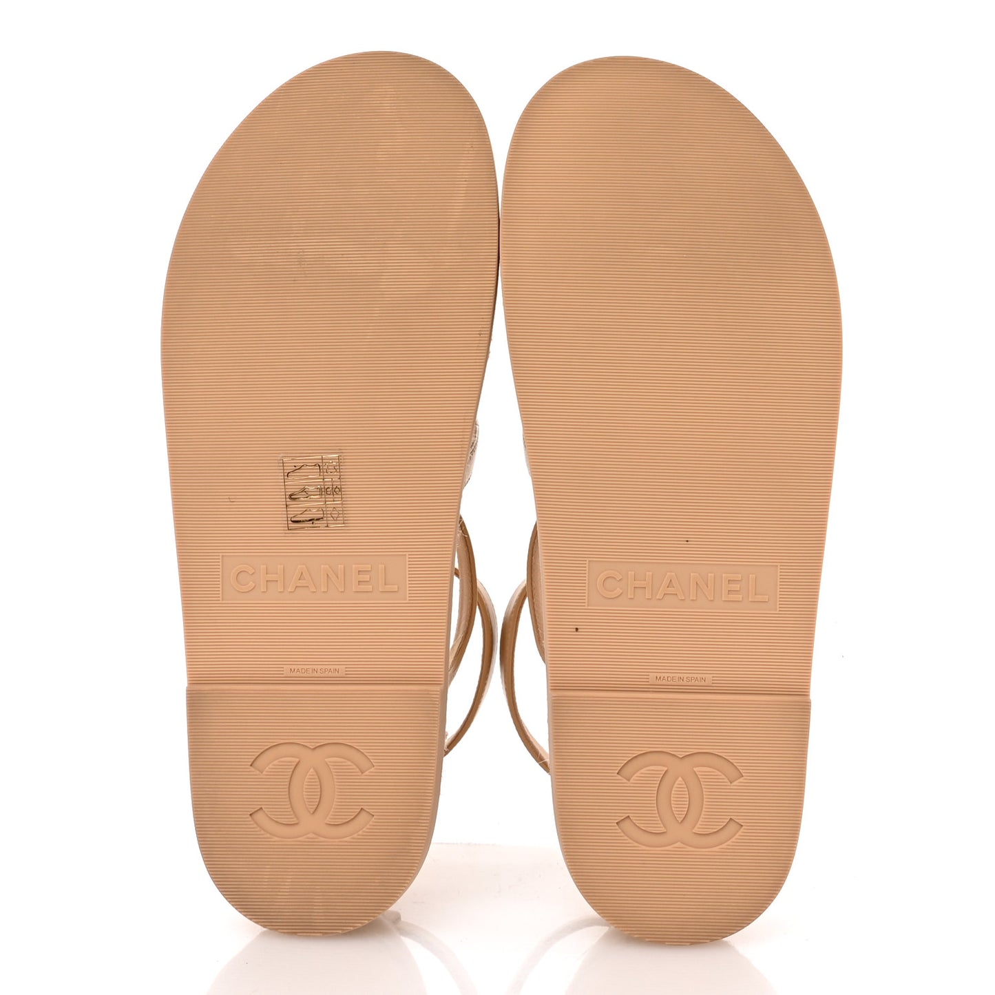 Lambskin Espadrille Sandals 39 Beige