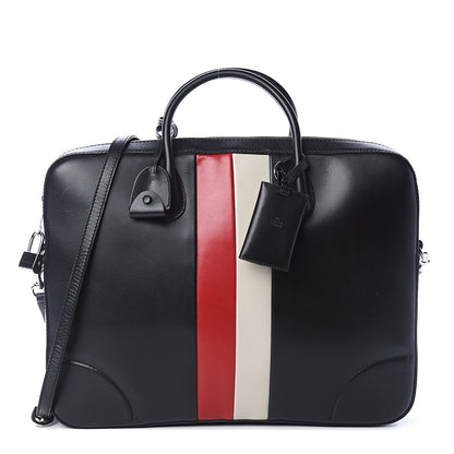 Gucci Calfskin Web Briefcase Black 1 of 8
