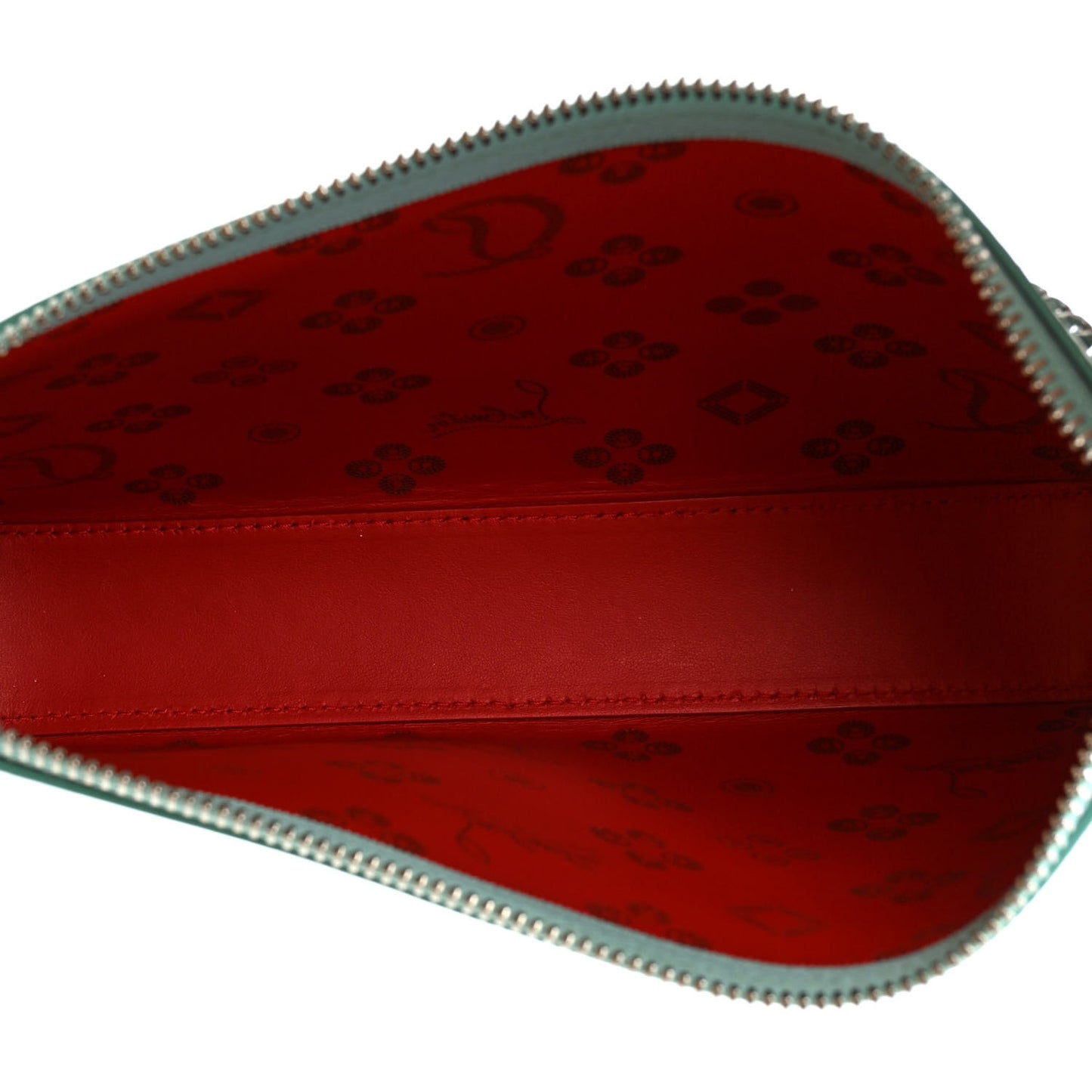 Calfskin Loubinthesky Perforated Shoulder Bag Bermuda