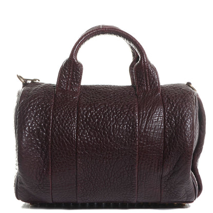 Alexander Wang Pebbled Lambskin Rocco Beet Antique Brass Hardware 1 of 7