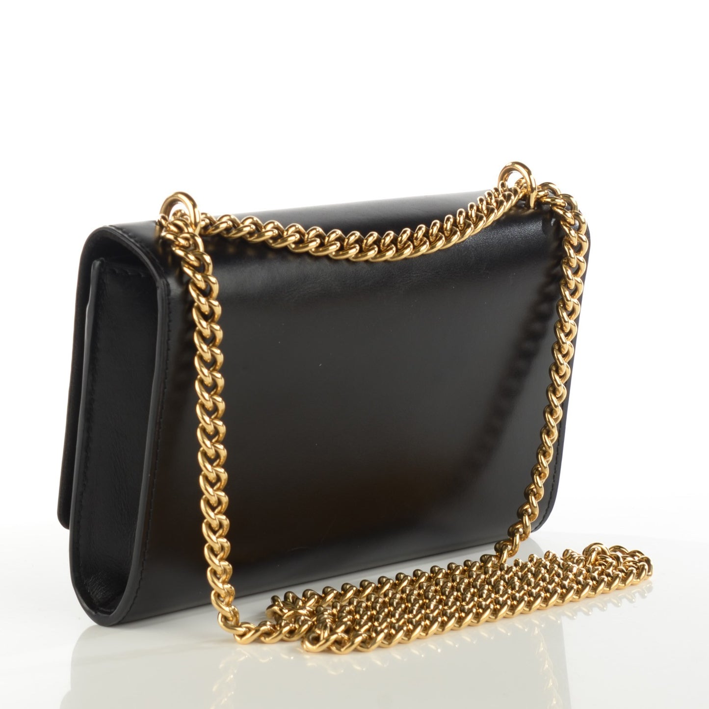 Calfskin Chain Louise MM Black