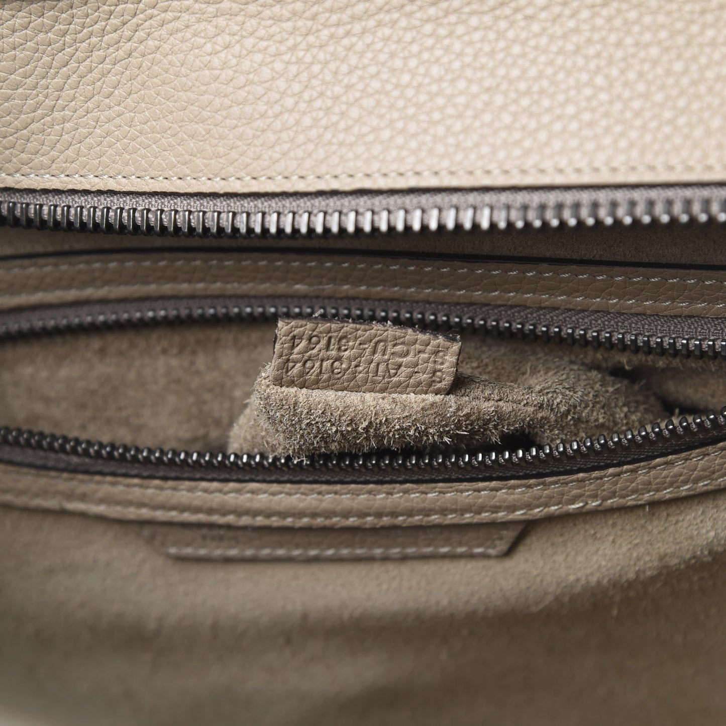 Drummed Calfskin Mini Luggage Dune