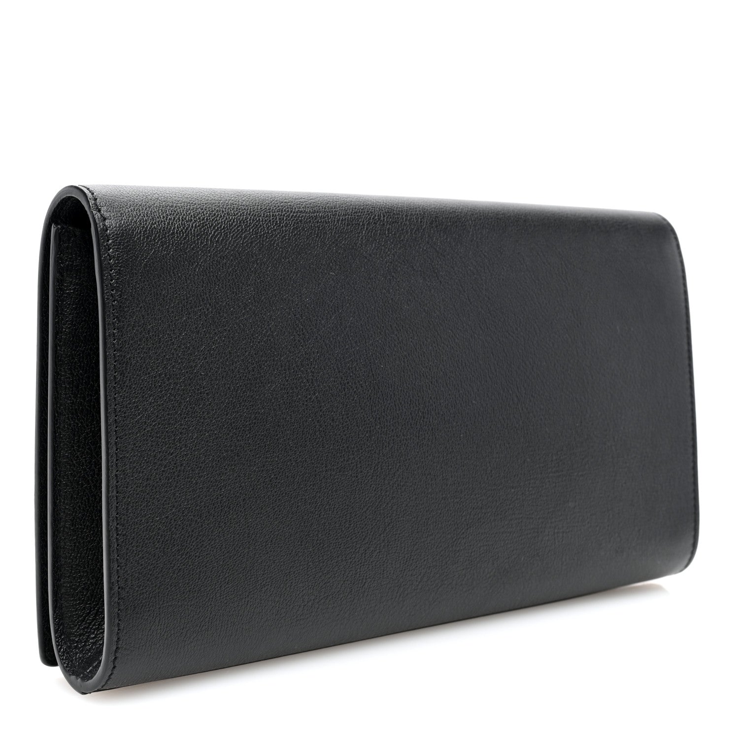 Saint Laurent Calfskin Monogram Large Belle De Jour Clutch Black 3 of 6
