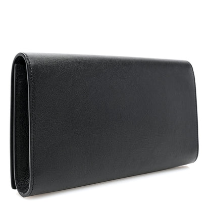 Saint Laurent Calfskin Monogram Large Belle De Jour Clutch Black 3 of 6