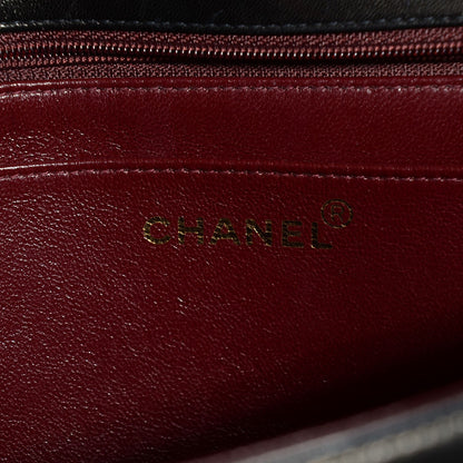 Chanel Lambskin Vertical Quilt Jumbo Flap Black 6 of 8
