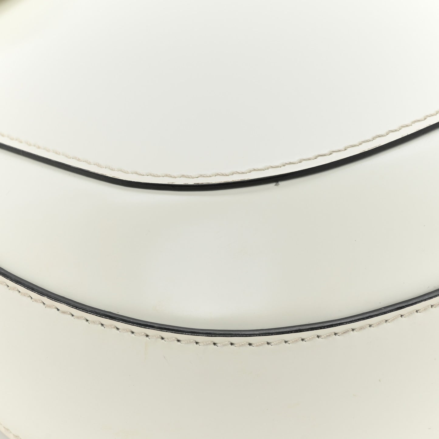 Spazzolato Cleo Flap Adjustable Strap Shoulder Bag White Black