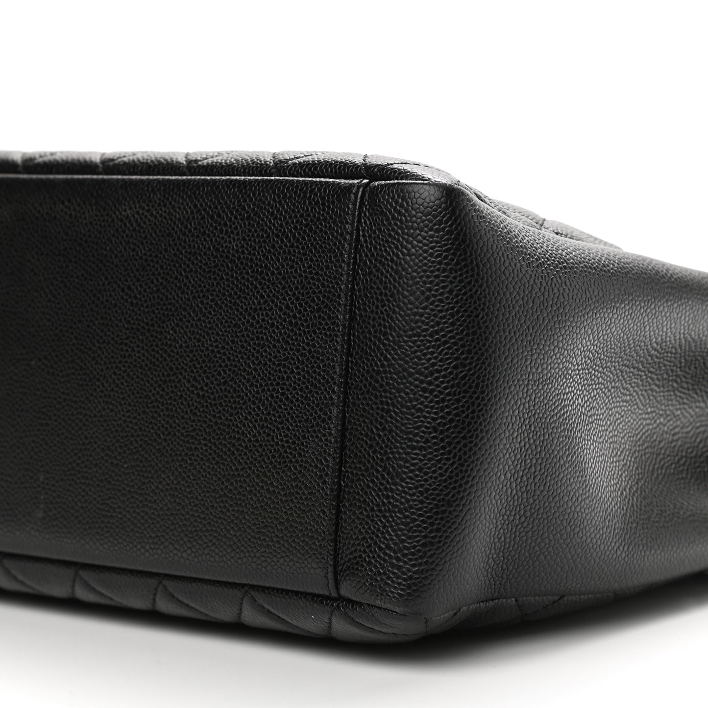 Caviar Quilted Grand Shopping Tote GST Black