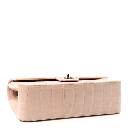 Chanel Alligator Jumbo Double Flap Light Pink 4 of 10