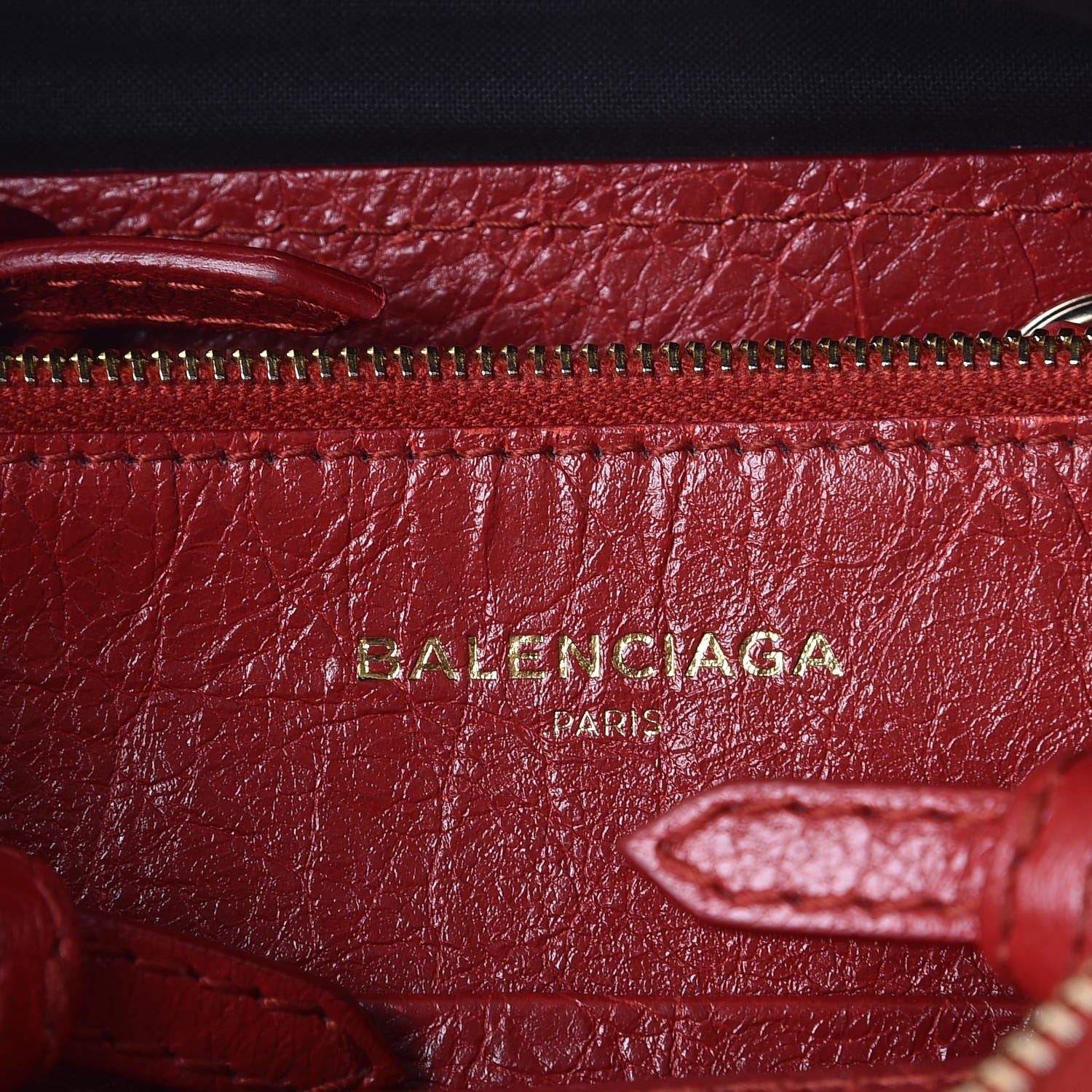 Balenciaga Agneau S Blanket Square Tote Rouge Brique 7 of 10