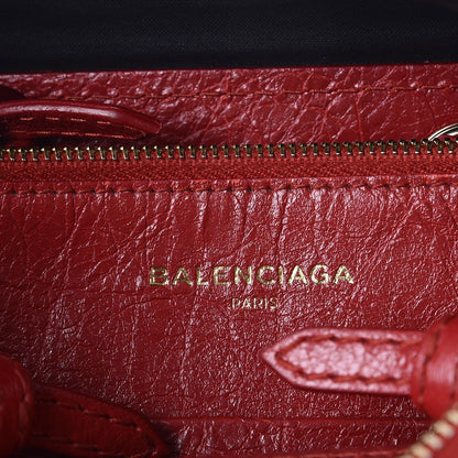 Balenciaga Agneau S Blanket Square Tote Rouge Brique 7 of 10