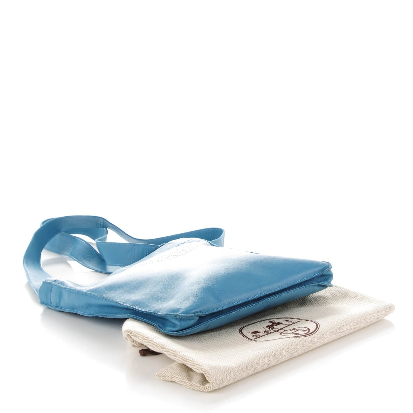 Lambskin Clou De Selle Pouch Blue Jean