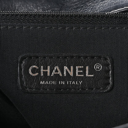 Chanel Calfskin Embossed Stitch Large Boy Flap Black 6 of 12