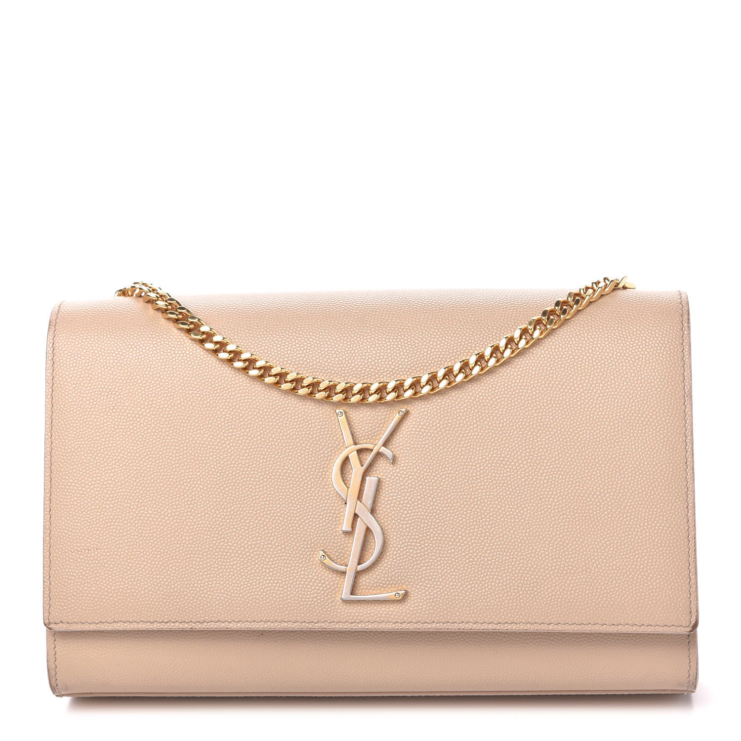 Saint Laurent Grain De Poudre Medium Classic Monogram Kate Satchel Marble Pink 1 of 11
