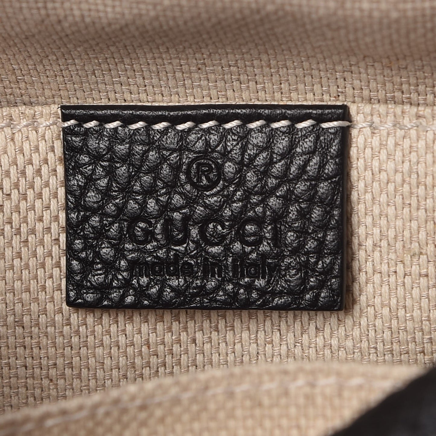 Pebbled Calfskin Small Soho Disco Bag Black
