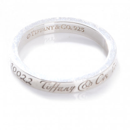 Tiffany Sterling Silver Notes Narrow Ring 7.5 4 of 6