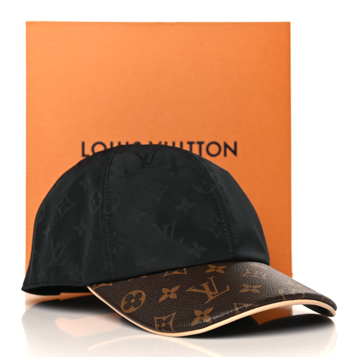 Louis Vuitton Polyester Silk Monogram LV Get Ready Cap L Black 8 of 8