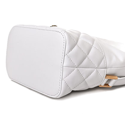 Versace Nappa Quilted Medusa Bucket Bag White 10 of 11
