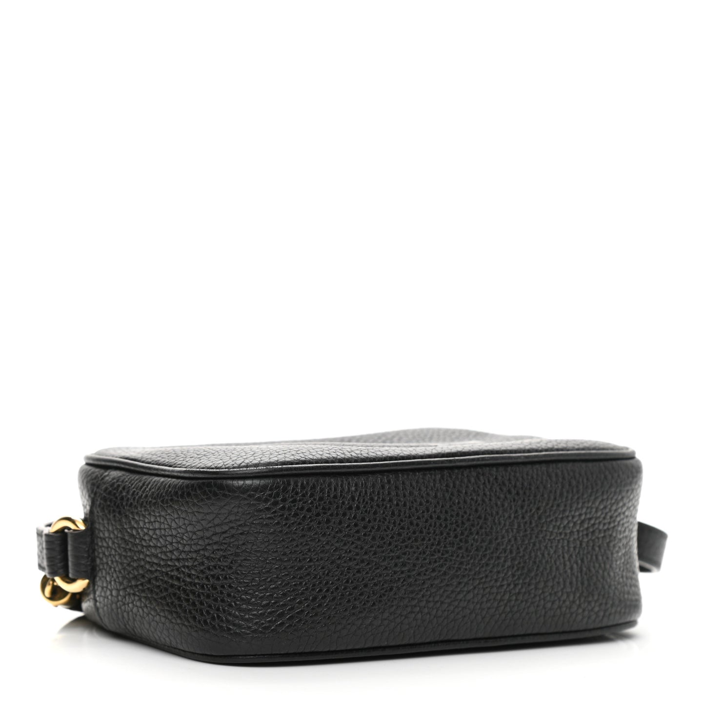Pebbled Calfskin Mini Soho Disco Bag Black