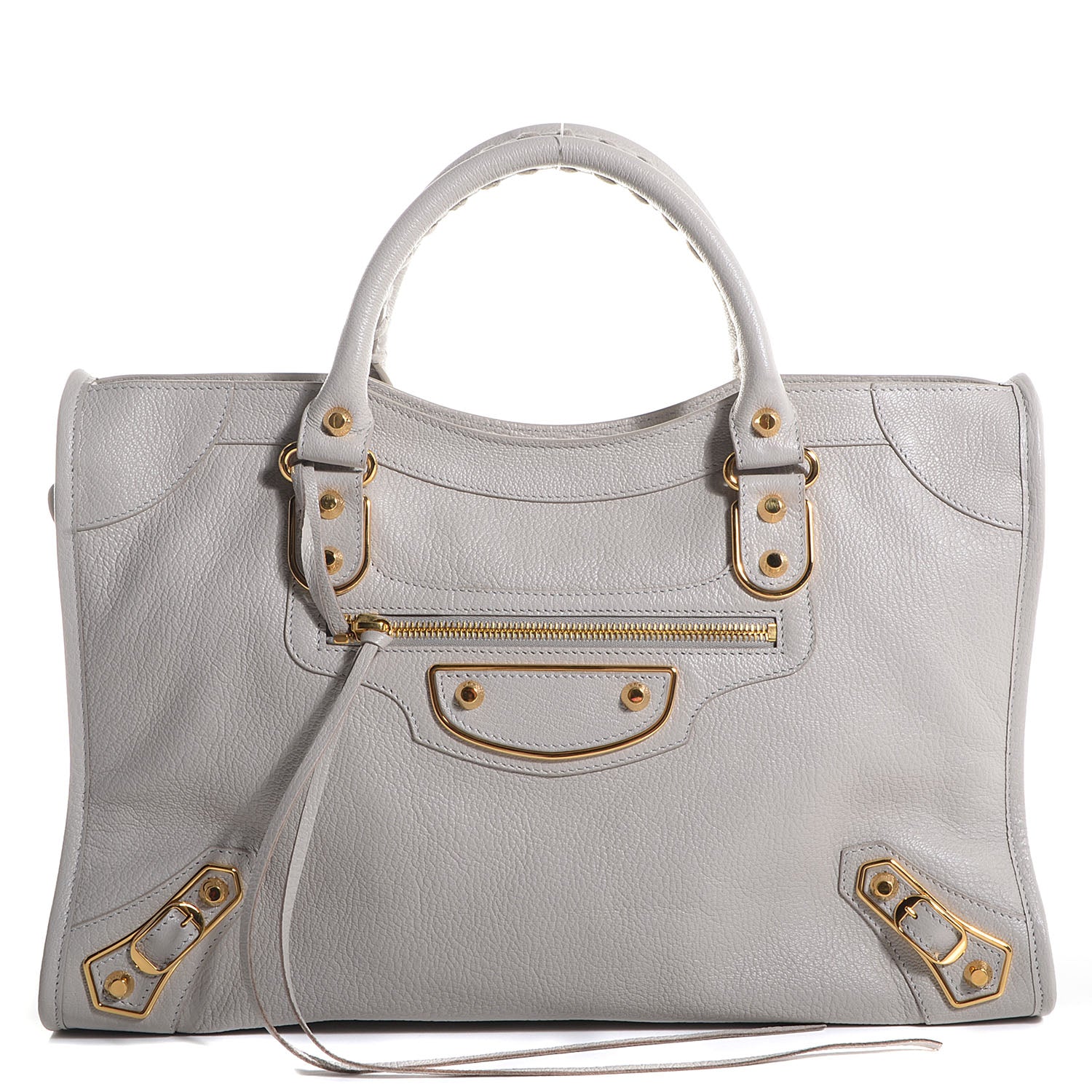 Balenciaga Chevre Gold Metallic Edge Hardware City Gris Clair Gris Perle 1 of 13